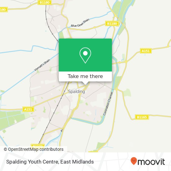Spalding Youth Centre map