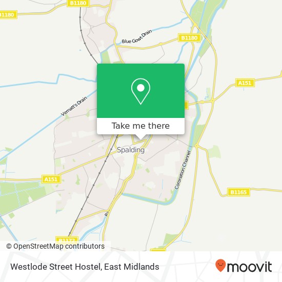 Westlode Street Hostel map