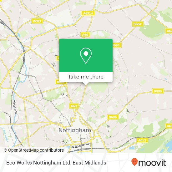 Eco Works Nottingham Ltd map