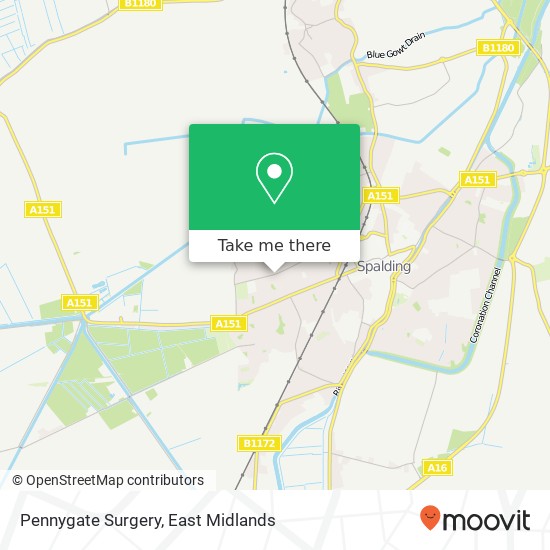 Pennygate Surgery map