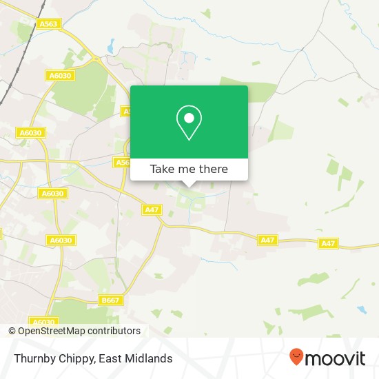 Thurnby Chippy map