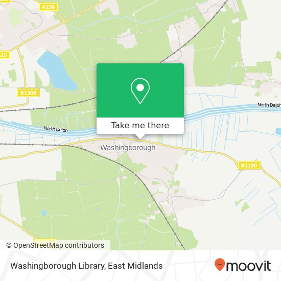 Washingborough Library map