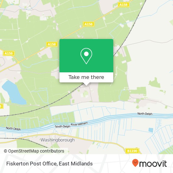 Fiskerton Post Office map