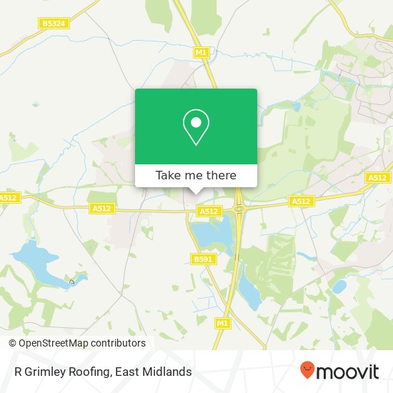R Grimley Roofing map