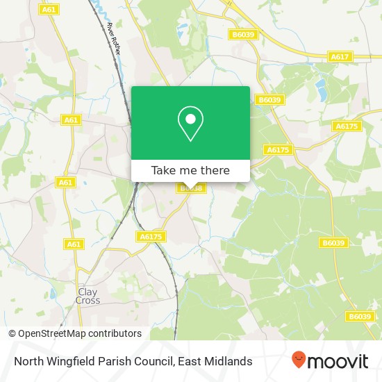 North Wingfield Parish Council map