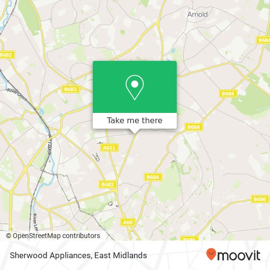 Sherwood Appliances map