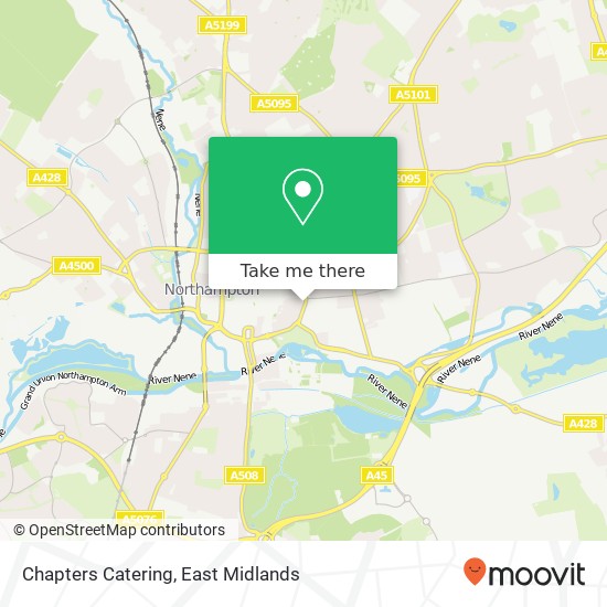 Chapters Catering map