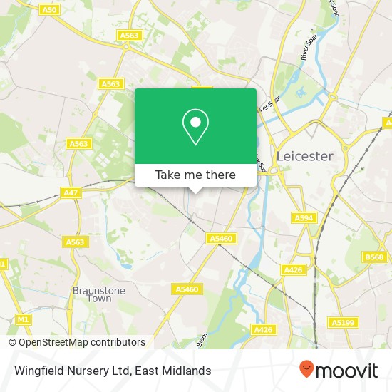 Wingfield Nursery Ltd map