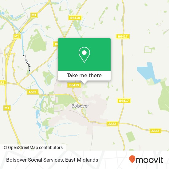 Bolsover Social Services map