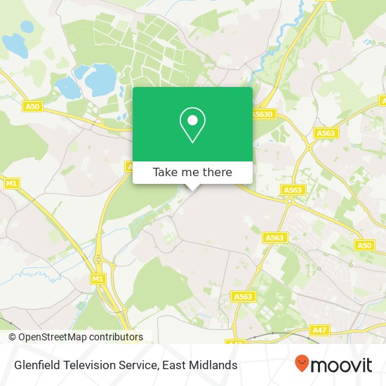 Glenfield Television Service map
