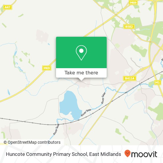 Huncote Community Primary School map