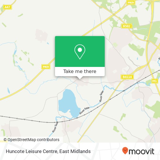 Huncote Leisure Centre map
