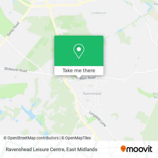 Ravenshead Leisure Centre map