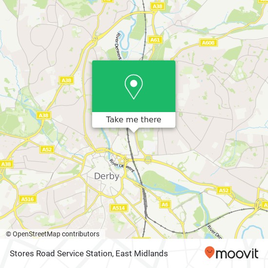 Stores Road Service Station map