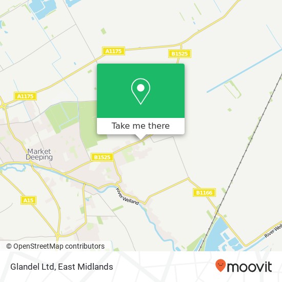 Glandel Ltd map
