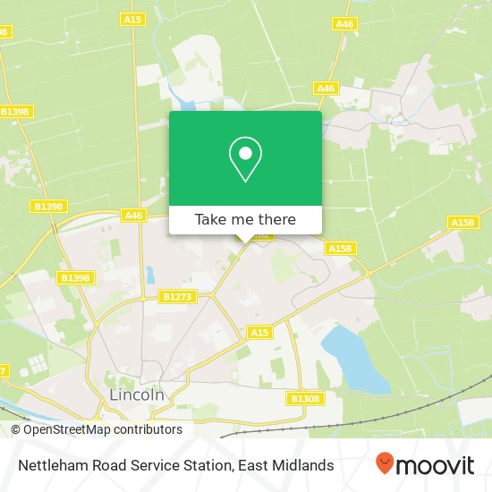 Nettleham Road Service Station map