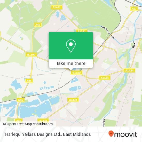 Harlequin Glass Designs Ltd. map