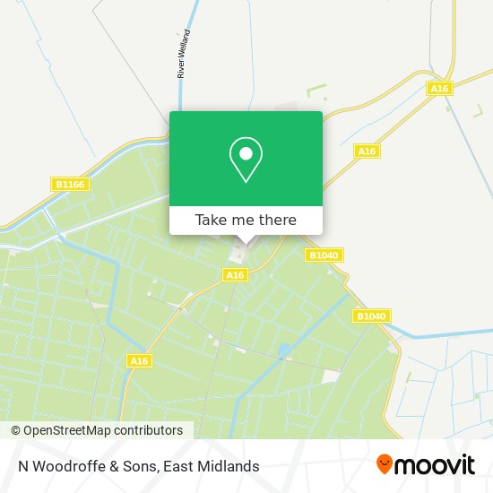 N Woodroffe & Sons map