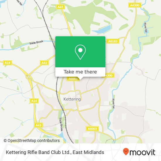 Kettering Rifle Band Club Ltd. map