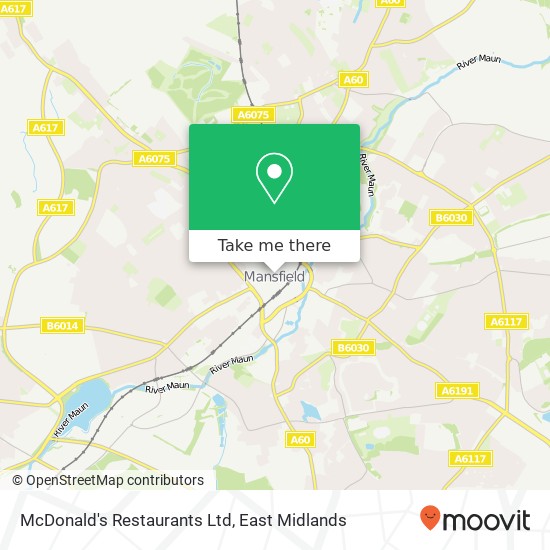 McDonald's Restaurants Ltd map