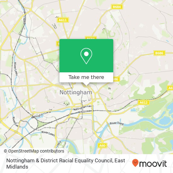 Nottingham & District Racial Equality Council map