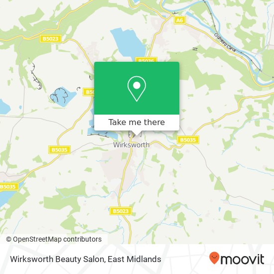 Wirksworth Beauty Salon map
