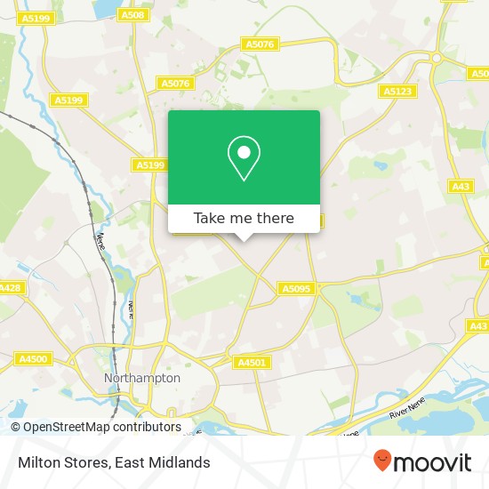 Milton Stores map