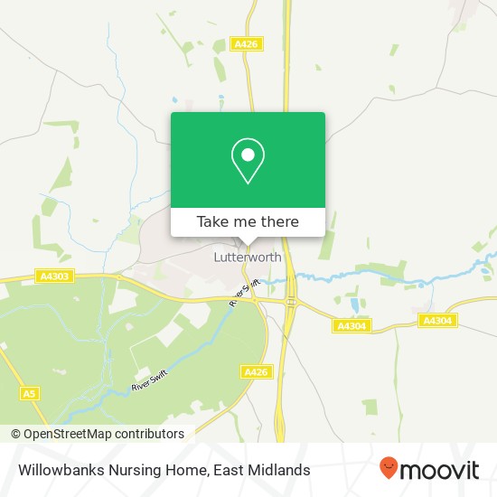Willowbanks Nursing Home map