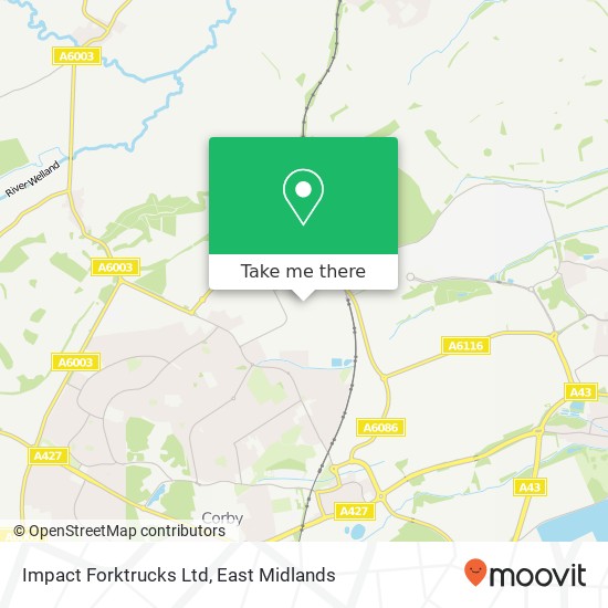 Impact Forktrucks Ltd map