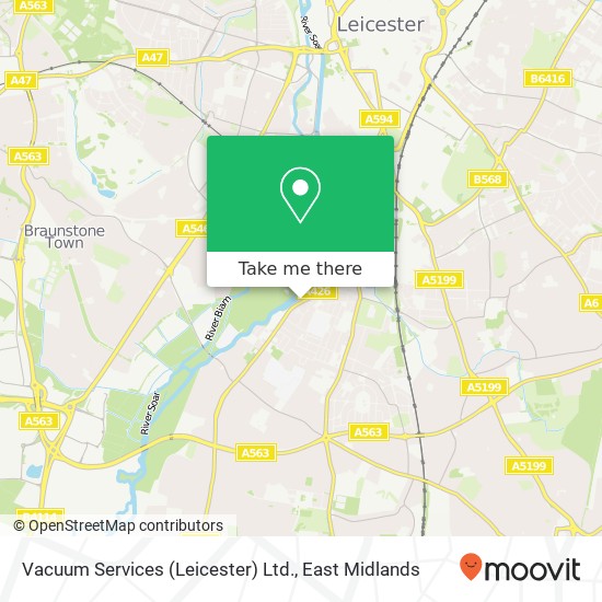 Vacuum Services (Leicester) Ltd. map