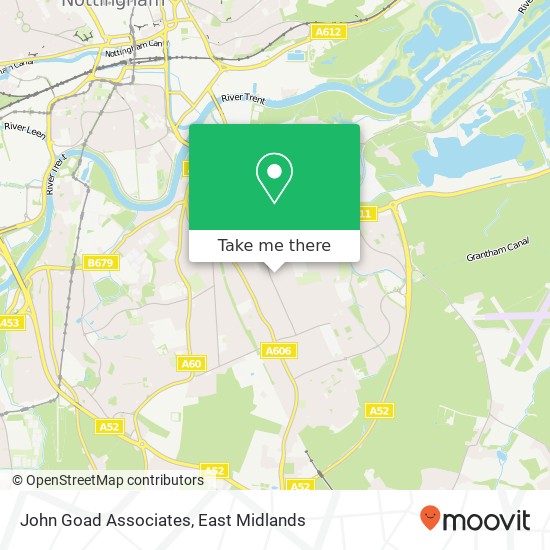John Goad Associates map