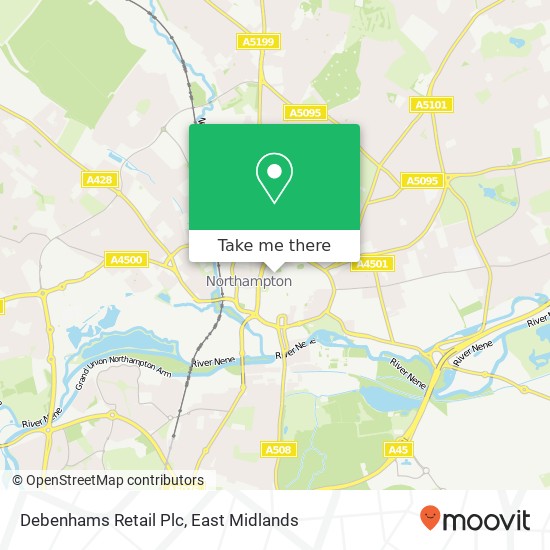 Debenhams Retail Plc map