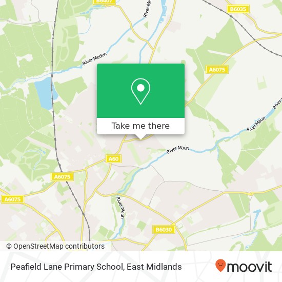 Peafield Lane Primary School map