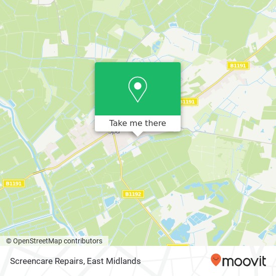 Screencare Repairs map