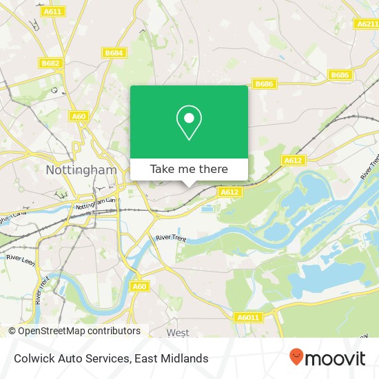 Colwick Auto Services map
