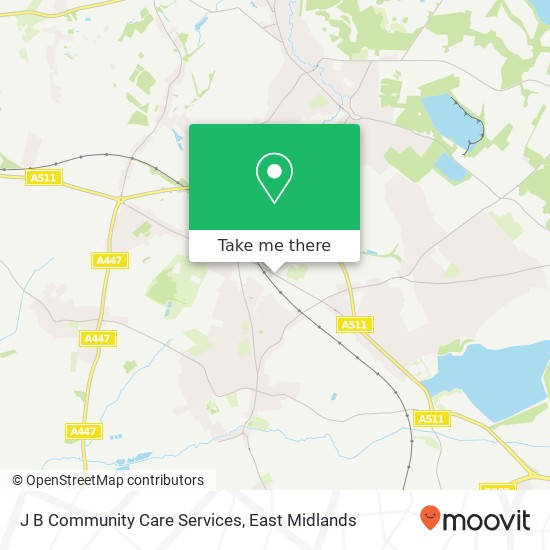 J B Community Care Services map