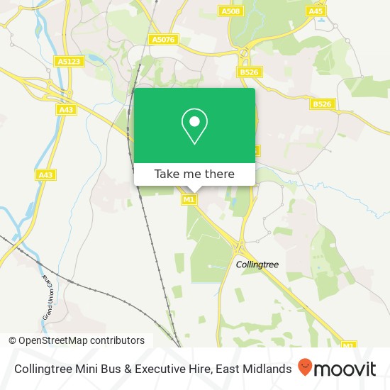Collingtree Mini Bus & Executive Hire map