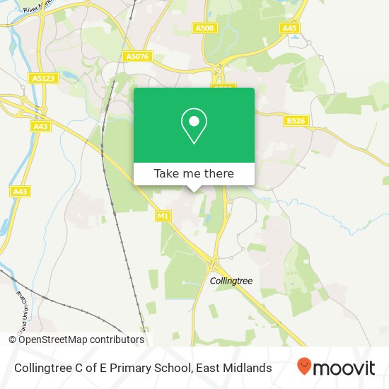 Collingtree C of E Primary School map