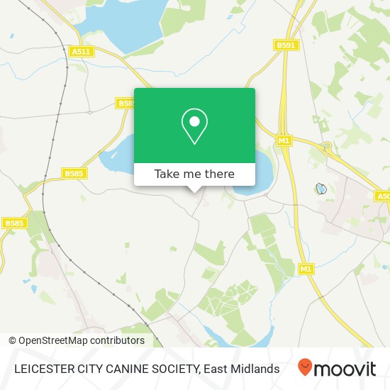 LEICESTER CITY CANINE SOCIETY map