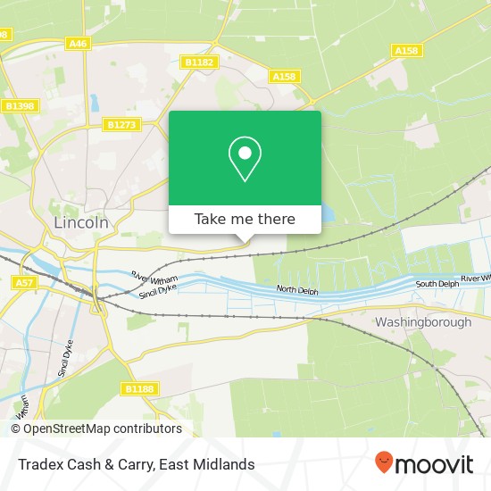 Tradex Cash & Carry map