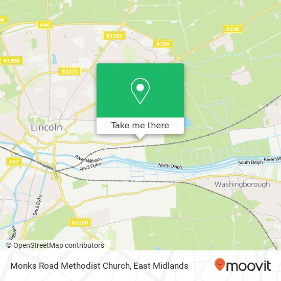 Monks Road Methodist Church map