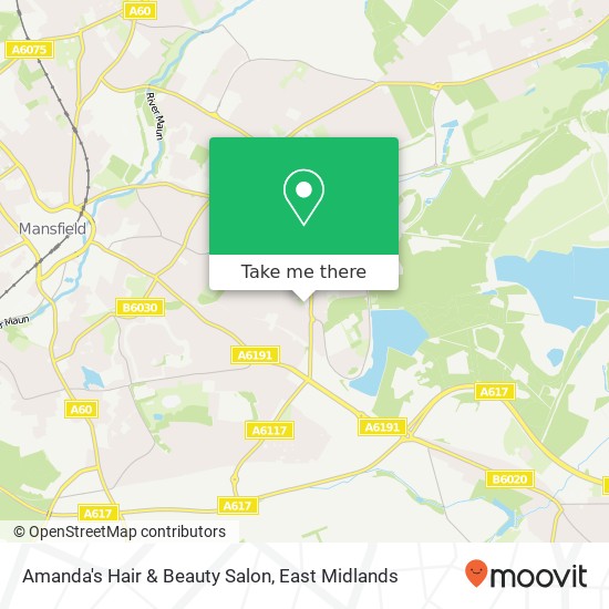 Amanda's Hair & Beauty Salon map