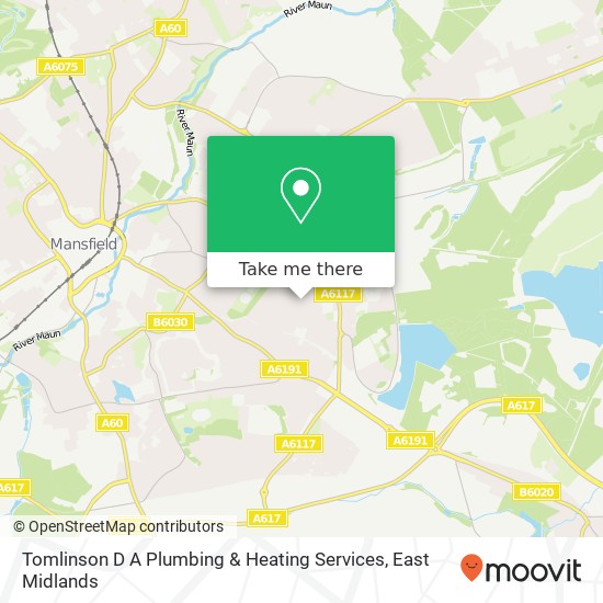 Tomlinson D A Plumbing & Heating Services map
