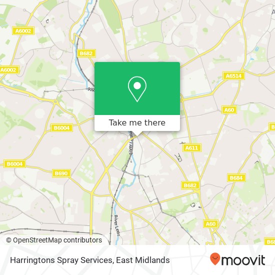 Harringtons Spray Services map
