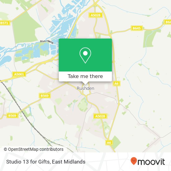 Studio 13 for Gifts map