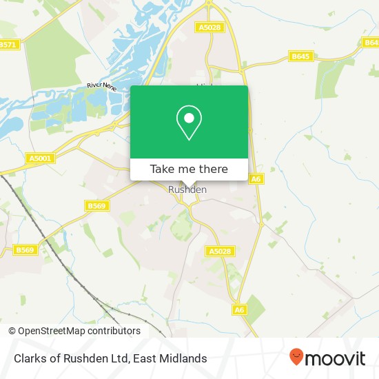 Clarks of Rushden Ltd map