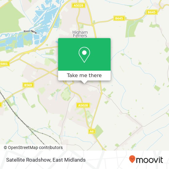 Satellite Roadshow map