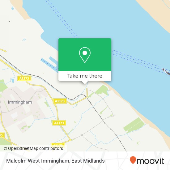 Malcolm West Immingham map