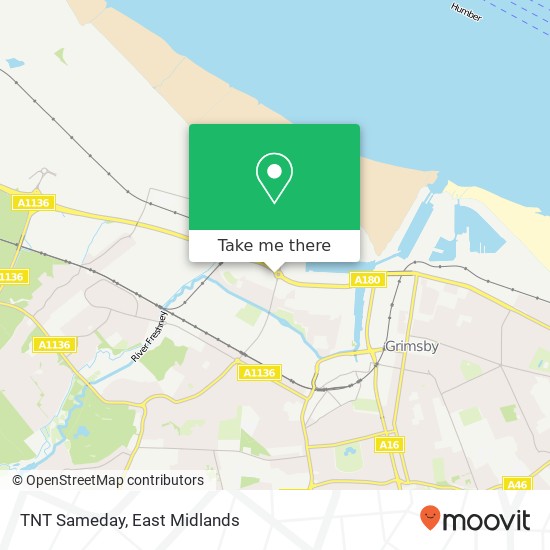 TNT Sameday map