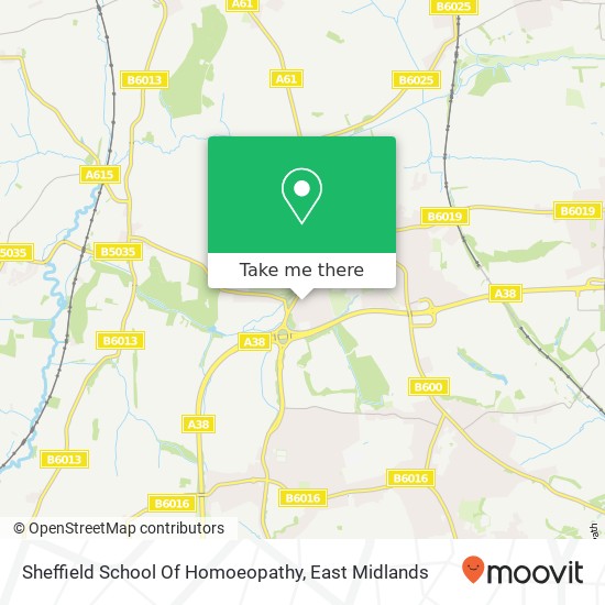 Sheffield School Of Homoeopathy map